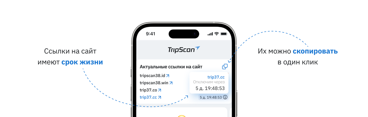 TripScan — сайт о путешествиях, маршрутах и ссылках на вход